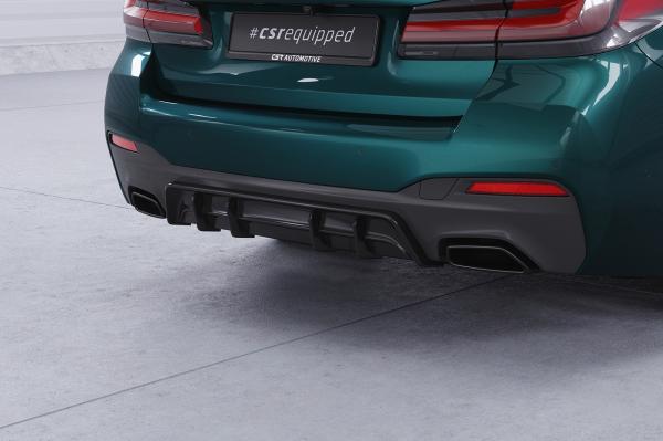 CSR Diffusor | Heckansatz mit ABE für BMW 5er G30 / G31 M-Paket HA486-G Glossy schwarz Hochglanz (keine Lackierung erforderlich)