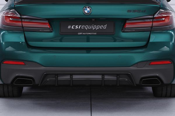 CSR Diffusor | Heckansatz mit ABE für BMW 5er G30 / G31 M-Paket HA486-G Glossy schwarz Hochglanz (keine Lackierung erforderlich)