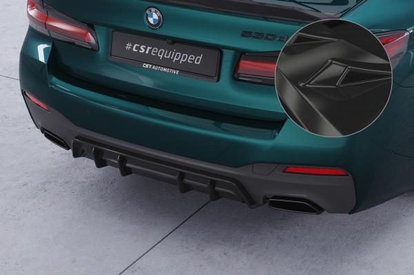 CSR Diffusor | Heckansatz mit ABE für BMW 5er G30 / G31 M-Paket HA486-G Glossy schwarz Hochglanz (keine Lackierung erforderlich)