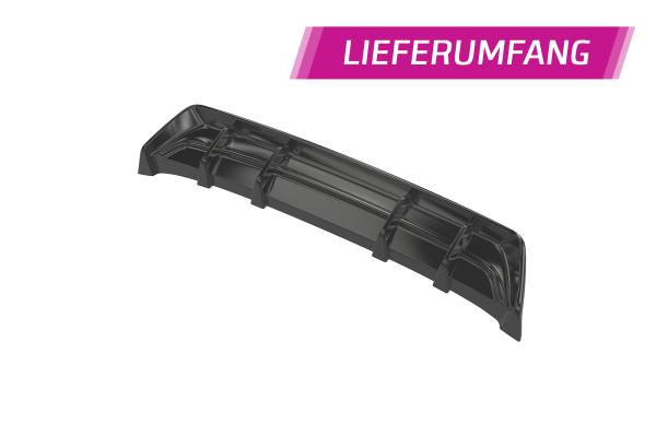 CSR Diffusor | Heckansatz mit ABE für BMW 5er G30 / G31 M-Paket HA486-G Glossy schwarz Hochglanz (keine Lackierung erforderlich)