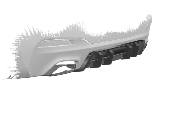 CSR Diffusor | Heckansatz mit ABE für BMW 5er G30 / G31 M-Paket HA486-G Glossy schwarz Hochglanz (keine Lackierung erforderlich)