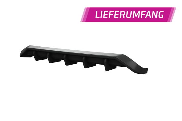 CSR Diffusor | Heckansatz mit ABE für BMW 6er E63 / E64 Coupe und Cabrio HA487-S strukturiert schwarz matt (keine Lackierung erforderlich)