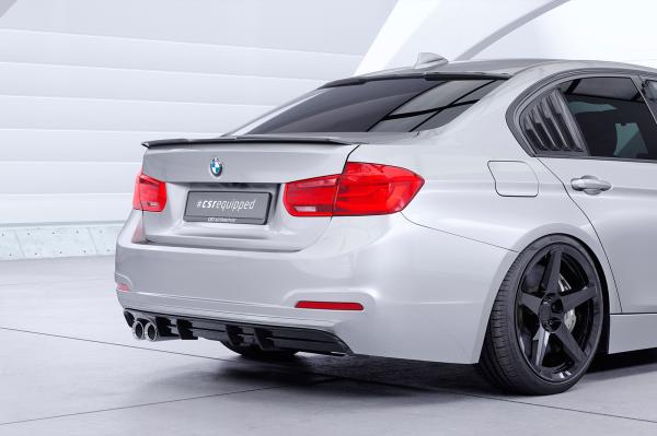 CSR Diffusor | Heckansatz mit ABE für BMW 3er F30 Limousine HA491-C Carbon Look Hochglanz (keine Lackierung erforderlich)