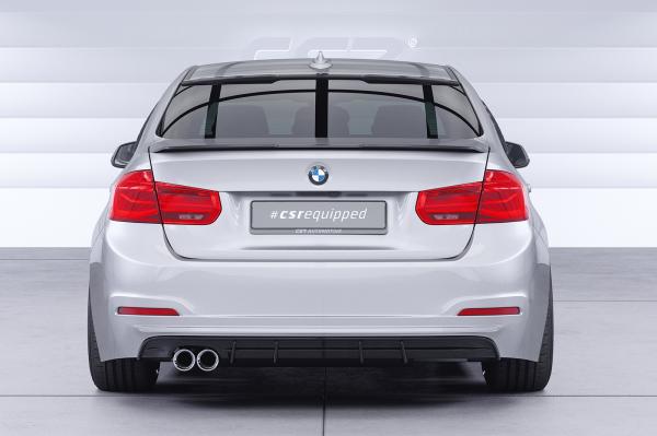CSR Diffusor | Heckansatz mit ABE für BMW 3er F30 Limousine HA491-C Carbon Look Hochglanz (keine Lackierung erforderlich)