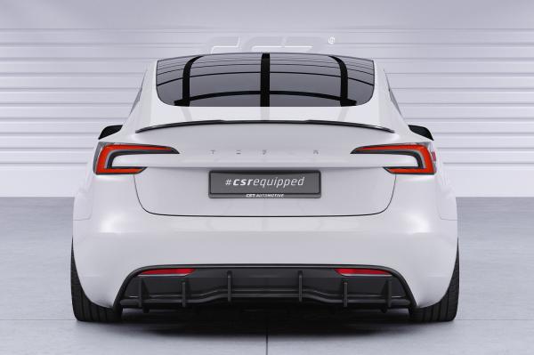 CSR Diffusor | Heckansatz mit ABE für Tesla Model 3 HA498-C Carbon Look Hochglanz (keine Lackierung erforderlich)