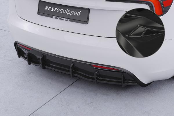 CSR Diffusor | Heckansatz mit ABE für Tesla Model 3 HA498-G Glossy schwarz Hochglanz (keine Lackierung erforderlich)