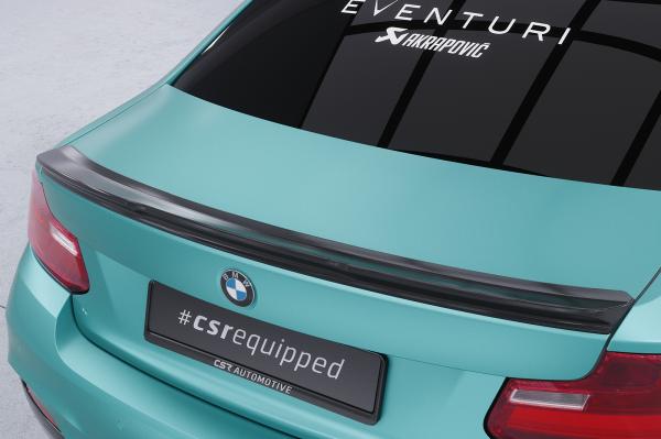 CSR Heckspoiler | Heckflügel mit ABE für BMW 2er F22 HF006-G Glossy schwarz Hochglanz (keine Lackierung erforderlich)