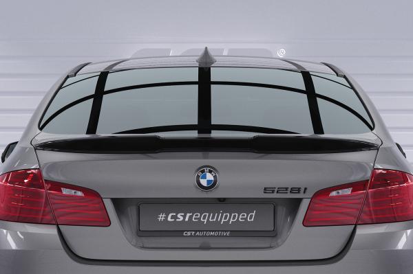 CSR Heckspoiler | Heckflügel mit ABE für BMW 5er F10 Limousine HF013-S strukturiert schwarz matt (keine Lackierung erforderlich)