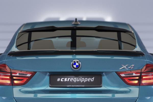 CSR Heckspoiler | Heckflügel mit ABE für BMW X4 (F26) HF014-G Glossy schwarz Hochglanz (keine Lackierung erforderlich)