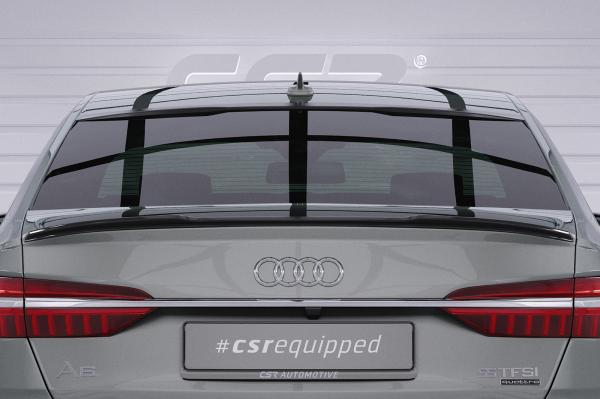 CSR Heckspoiler | Heckflügel mit ABE für Audi A6 C8 (Typ 4K/F2) Limousine HF015-C Carbon Look Hochglanz (keine Lackierung erforderlich)