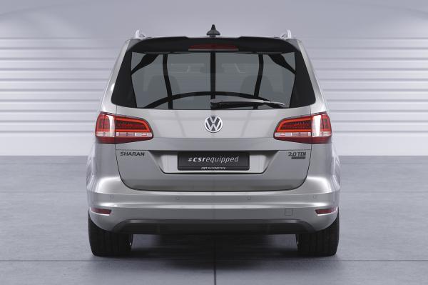 CSR Heckspoiler | Heckflügel mit ABE für VW Sharan II / Seat Alhambra II HF024-G Glossy schwarz Hochglanz (keine Lackierung erforderlich)