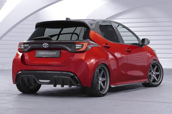 CSR Heckspoiler | Heckflügel mit ABE für Toyota Yaris 4 / Mazda 2 (XP21) HF025-G Glossy schwarz Hochglanz (keine Lackierung erforderlich)