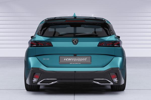 CSR Heckspoiler | Heckflügel mit ABE für Peugeot 308 (P51) SW HF040-C Carbon Look Hochglanz (keine Lackierung erforderlich)