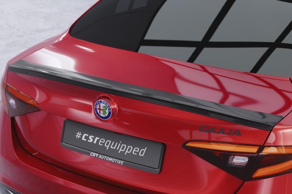 CSR Heckspoiler | Heckflügel mit ABE für Alfa Romeo Giulia (Typ 952) HF050-C Carbon Look Hochglanz (keine Lackierung erforderlich)