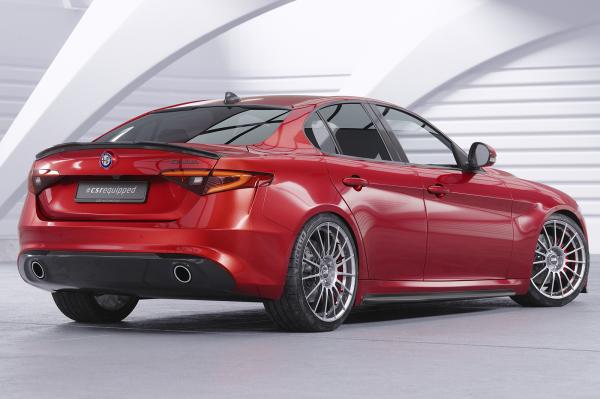 CSR Heckspoiler | Heckflügel mit ABE für Alfa Romeo Giulia (Typ 952) HF050-C Carbon Look Hochglanz (keine Lackierung erforderlich)