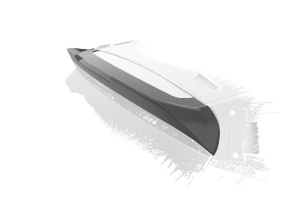 CSR Heckspoiler | Heckflügel mit ABE für Kia Picanto (TA) HF063-G Glossy schwarz Hochglanz (keine Lackierung erforderlich)