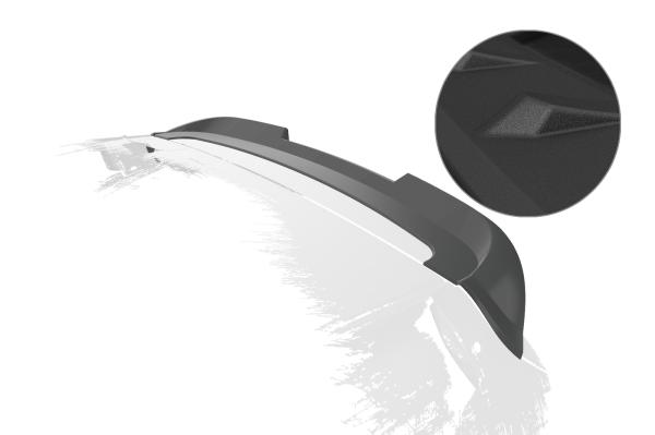 CSR Heckspoiler | Heckflügel mit ABE für Kia Picanto (TA) HF063-S strukturiert schwarz matt (keine Lackierung erforderlich)