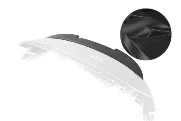 CSR Heckspoiler | Heckflügel mit ABE für Renault Captur I HF073-C Carbon Look Hochglanz (keine Lackierung erforderlich)