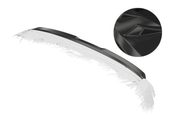 CSR Heckspoiler | Heckflügel mit ABE für VW Caddy 5 (Typ SB) HF074-C Carbon Look Hochglanz (keine Lackierung erforderlich)