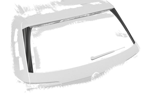 CSR Heckspoiler | Heckflügel mit ABE für VW Tiguan 2 (Typ AD1) Allspace HF096-G Glossy schwarz Hochglanz (keine Lackierung erforderlich)