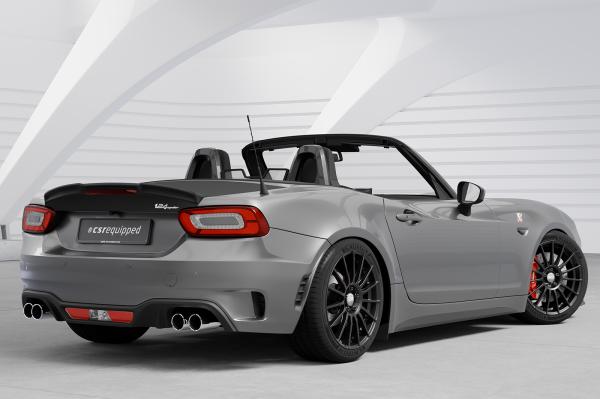 CSR Heckspoiler | Heckflügel mit ABE für Fiat 124 Spider (inkl. Abarth) HF106-L Lackierung erforderlich (unlackiert roh)