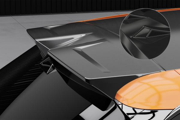 CSR Heckspoiler | Heckflügel mit ABE für MG Mulan / 4 HF108-G Glossy schwarz Hochglanz (keine Lackierung erforderlich)