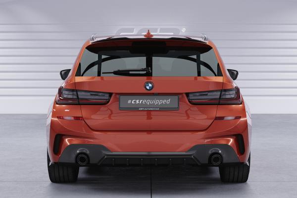 CSR Heckspoiler | Heckflügel mit ABE für BMW 3er G21 Touring HF112-C Carbon Look Hochglanz (keine Lackierung erforderlich)