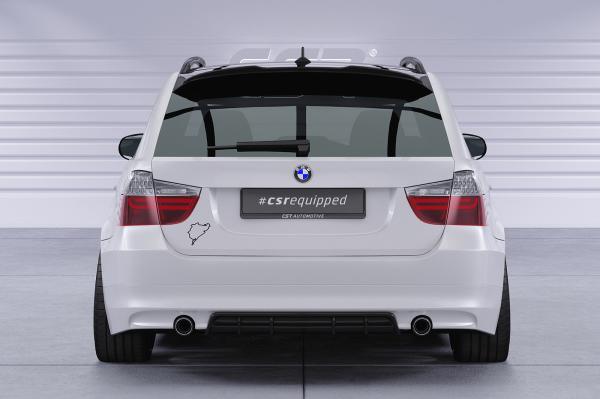 CSR Heckspoiler | Heckflügel mit ABE für BMW 3er E91 Touring HF113-G Glossy schwarz Hochglanz (keine Lackierung erforderlich)