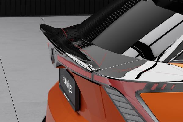 CSR Heckspoiler | Heckflügel mit ABE für MG Mulan / 4 HF118-G Glossy schwarz Hochglanz (keine Lackierung erforderlich)