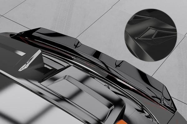 CSR Heckspoiler | Heckflügel mit ABE für MG Mulan / 4 HF118-G Glossy schwarz Hochglanz (keine Lackierung erforderlich)