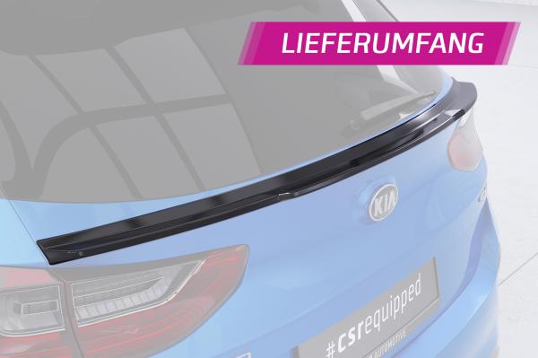 CSR Heckspoiler | Heckflügel mit ABE für Kia Ceed (CD) HF123-G Glossy schwarz Hochglanz (keine Lackierung erforderlich)