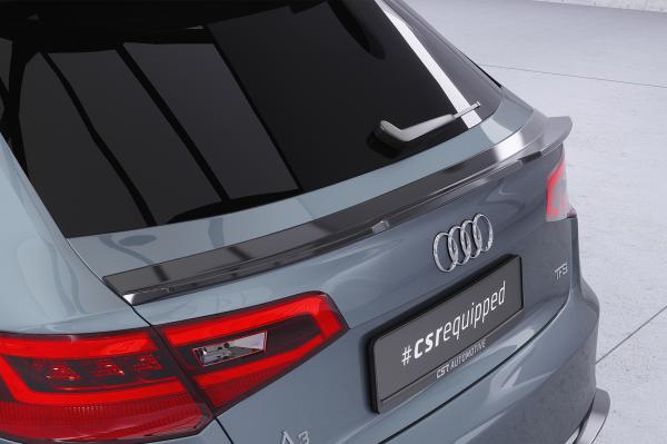 CSR Heckspoiler | Heckflügel mit ABE für Audi A3 / S3 / RS3 8V HF124-G Glossy schwarz Hochglanz (keine Lackierung erforderlich)