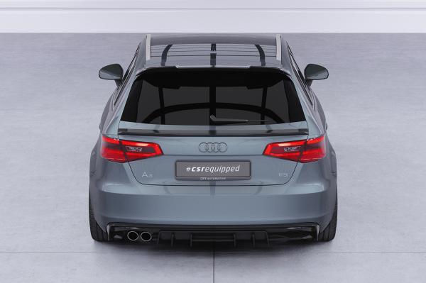 CSR Heckspoiler | Heckflügel mit ABE für Audi A3 / S3 / RS3 8V HF124-G Glossy schwarz Hochglanz (keine Lackierung erforderlich)