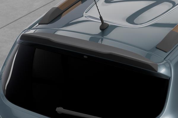 CSR Heckspoiler | Heckflügel mit ABE für Dacia Spring Electric HF129-S strukturiert schwarz matt (keine Lackierung erforderlich)