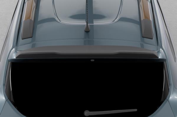 CSR Heckspoiler | Heckflügel mit ABE für Dacia Spring Electric HF129-S strukturiert schwarz matt (keine Lackierung erforderlich)