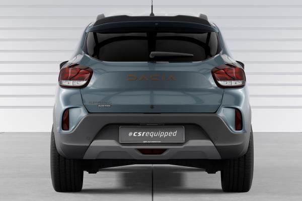 CSR Heckspoiler | Heckflügel mit ABE für Dacia Spring Electric HF129-S strukturiert schwarz matt (keine Lackierung erforderlich)
