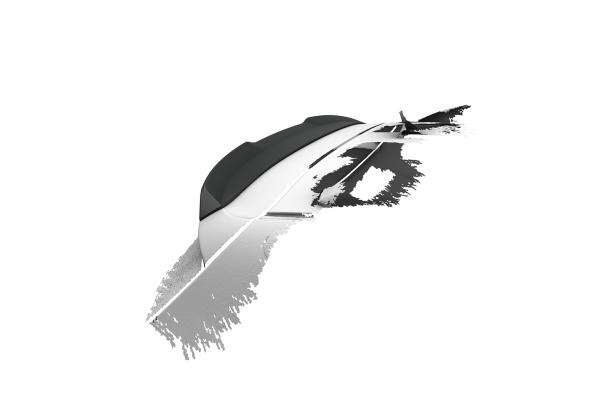 CSR Heckspoiler | Heckflügel mit ABE für Dacia Spring Electric HF129-S strukturiert schwarz matt (keine Lackierung erforderlich)