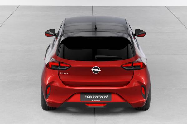 CSR Heckspoiler | Heckflügel mit ABE für Opel Corsa F HF134-C Carbon Look Hochglanz (keine Lackierung erforderlich)
