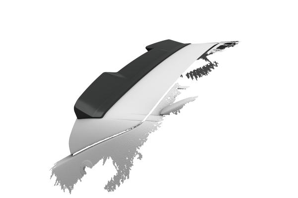 CSR Heckspoiler | Heckflügel mit ABE für Porsche Cayenne (Typ 9PA) Turbo HF137-G Glossy schwarz Hochglanz (keine Lackierung erforderlich)