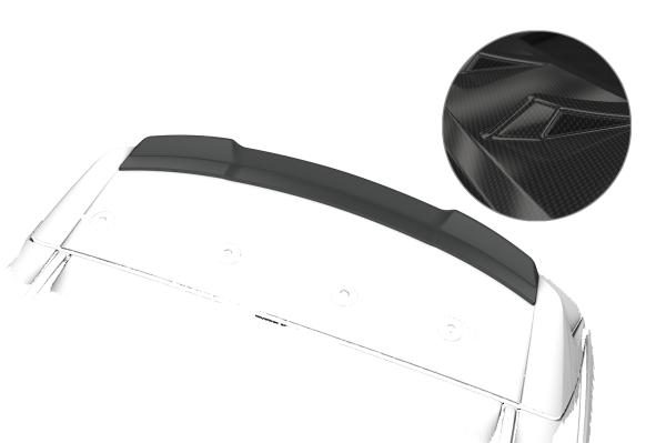 CSR Heckspoiler | Heckflügel mit ABE für Nissan Qashqai (J12) HF142-C Carbon Look Hochglanz (keine Lackierung erforderlich)