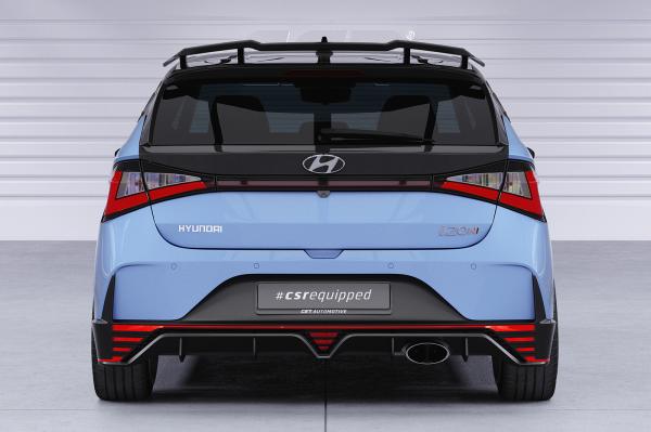CSR Heckspoiler | Heckflügel mit ABE für Hyundai I20 (BC3) N / N-Performance HF147-G Glossy schwarz Hochglanz (keine Lackierung erforderlich)