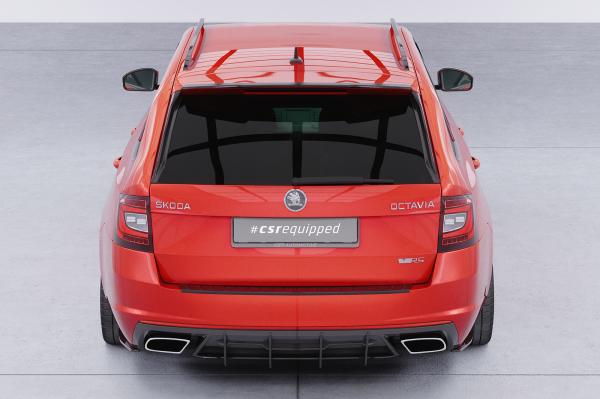 CSR Heckspoiler | Heckflügel mit ABE für Skoda Octavia 3 (Typ 5E) RS HF151-C Carbon Look Hochglanz (keine Lackierung erforderlich)
