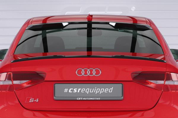 CSR Heckspoiler | Heckflügel mit ABE für Audi A4 B8 (Typ 8K) Limousine HF154-G Glossy schwarz Hochglanz (keine Lackierung erforderlich)
