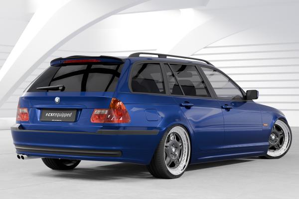 CSR Heckspoiler | Heckflügel mit ABE für BMW 3er E46 HF163-C Carbon Look Hochglanz (keine Lackierung erforderlich)