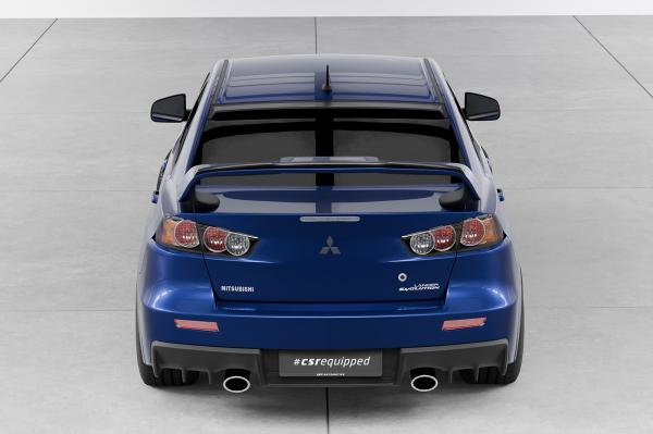 CSR Heckspoiler | Heckflügel mit ABE für Mitsubishi Lancer Evolution X HF168-C Carbon Look Hochglanz (keine Lackierung erforderlich)