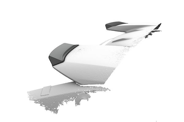 CSR Heckspoiler | Heckflügel mit ABE für Toyota bZ4X / Subaru Solterra HF174-S strukturiert schwarz matt (keine Lackierung erforderlich)