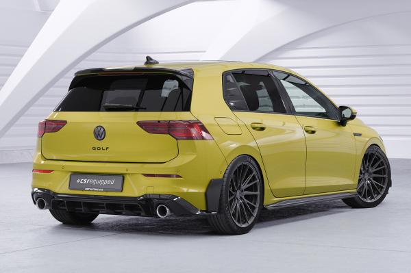 CSR Heckspoiler | Heckflügel mit ABE für VW Golf 8 GTI, GTD, GTE, R-Line HF176-S strukturiert schwarz matt (keine Lackierung erforderlich)