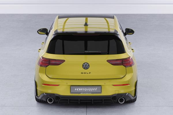 CSR Heckspoiler | Heckflügel mit ABE für VW Golf 8 GTI, GTD, GTE, R-Line HF176-S strukturiert schwarz matt (keine Lackierung erforderlich)