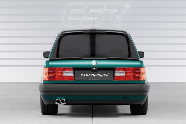 CSR Heckspoiler | Heckflügel mit ABE für BMW 3er E30 Coupe HF195-C Carbon Look Hochglanz (keine Lackierung erforderlich)