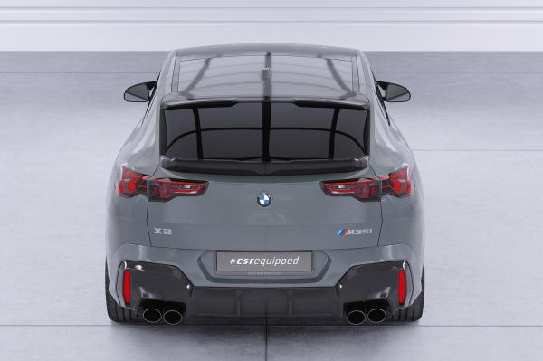 CSR Heckspoiler | Heckflügel mit ABE für BMW X2 / i2 (U10) HF197-G Glossy schwarz Hochglanz (keine Lackierung erforderlich)
